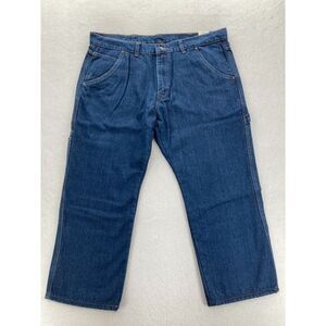 Smith's Workwear Mens 42x30 Flannel Lined Carpenter Jeans Medium Wash Denim NWT‎